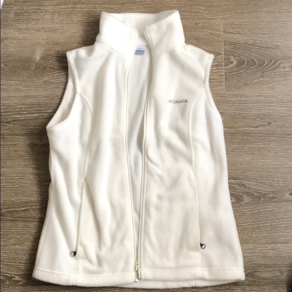 White Columbia vest